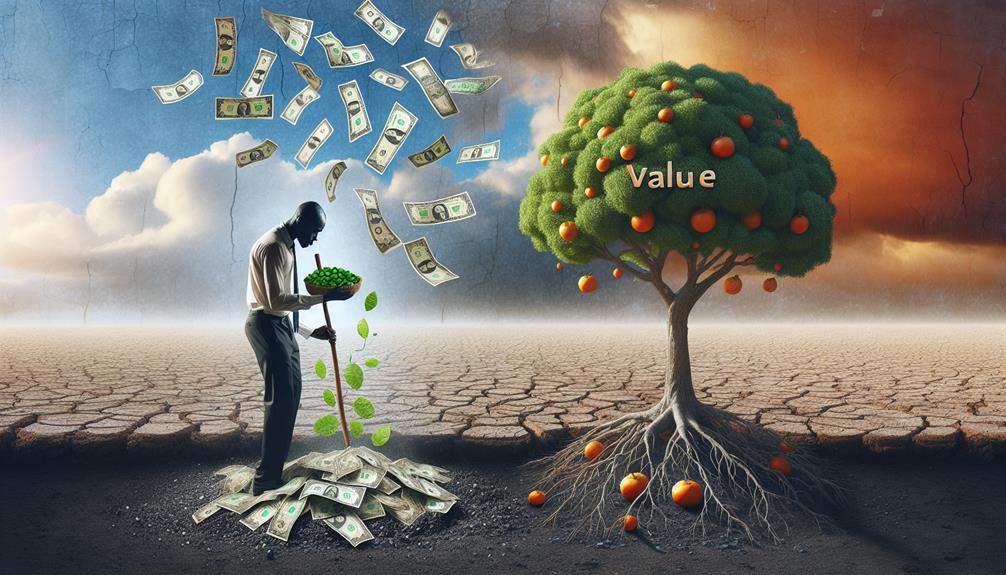 misinterpretation of creating value